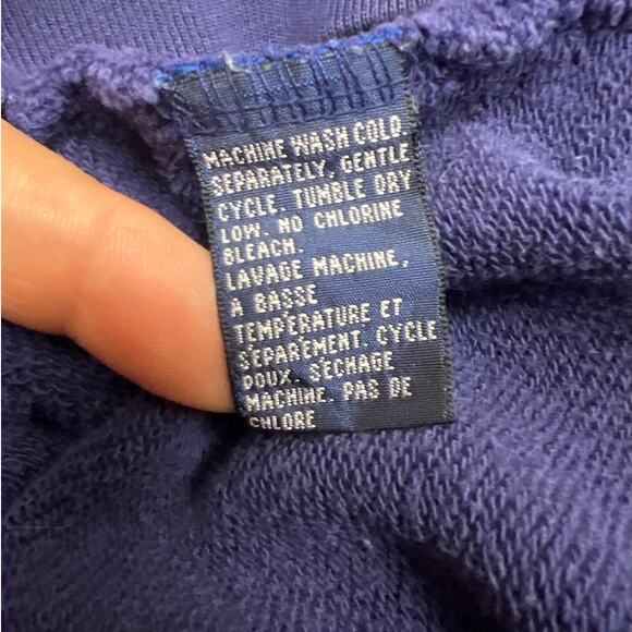 Vintage 90s Nautica Faded Embroidered Logo Lettering Sweatshirt Mens Size L - Picture 8 of 8